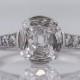 Antique Engagement Ring Art Deco GIA Certified 1.39 Cushion Cut Diamond in Platinum