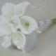 No. 4060 Calla lily  Bouquet - Artificial Flower Bouquet, Artificial Flower, Wedding Bouquet, Bridesmaid Bouquet.