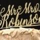 Personalized MR&MRS Wedding Cake Topper,  Wedding Cake Decor, Anniversary - Bridal Shower - Wedding Gift, Valentine Day Cake Topper