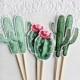 Cactus Cupcake Toppers. Cactus Theme. Fiesta Theme. Mexican Party. Baby Shower. Bridal Shower. Birthday Party. Party Decorations. Desert.