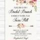 BRIDAL BRUNCH Invitation, Printable Bridal Invite, Floral Bridal Brunch Invitation, Rustic Boho Bridal Shower Invite, Bride to be Invite