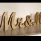 Gold glitter MR MRS wedding sign  for sweetheart table,engagement, prop photo, sweetheart table ,Table sign, wooden letters, centerpice