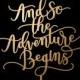 Wedding Cake Topper - And so the adventure begins - Flirty Collection