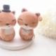 Love Wedding Cake Toppers - Red Fox with base