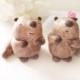 Custom Wedding Cake Toppers - Cute Beaver