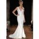 Sara Jassir SS13 Dress 13 - Full Length V-Neck Sarah Jassir Spring 2013 White Fit and Flare - Nonmiss One Wedding Store