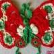Butterfly Lace Irish Crochet Art Moth Appliqué Embellishment Сlothes Decoration Knitted Trim Textile - $18.00 USD
