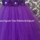 Purple Flower Girl Dress, Purple Tutu Dress, Purple Tutu Dress, Purple Couture Tutu Dress, Purple Couture Flower Girl Dress, Flower Girl