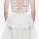 2016 Self Portrait Ivy Lace Trim Midi Dress In White