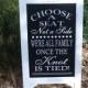 Pick A Seat, Not A Side, Sign Chalk Board Easel, Wedding Chalkboard Sign, Advertise, Store Front, Wedding sign, Chalk Board sign
