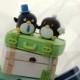 penguin with luggage base (only for 1 clay luggage (K447)