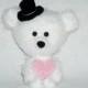 Gift teddy bear amigurumi, little bear, walking, stuffed, softie bear, crochet teddy bear toy, Mother Day Gift