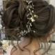 Messy Bridal Hair Updo With Hair Accessories