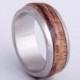 Koa Wood Ring // titanium wood ring // mens wedding band // alternative wedding rings
