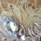 ON SALE Ivory Peacock Headpiece-. Embellished with Original AUSTRALIAN Peacock Crystal. Wedding, Bridesmaids - Peacock Crystals Collection-