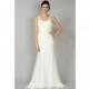 Anne Barge F14 Bijou - Sheath Fall 2014 V-Neck The Anne Barge Collections Full Length White - Nonmiss One Wedding Store