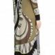 Emilio Pucci Black & Khaki Printed Maxi Dress With Scarf