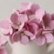 Hair bobby pin polymer clay flowers. Set of 5. Pink hydrangea - 5 with 3 flowers