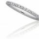 Micropave Diamond Eternity Band in 14kt White Gold 2mm 0.50ct. Wedding Band Wedding Ring Diamond Band F-G VS Stackable