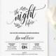 Wedding Rehearsal Dinner Printable, DIY Rehearsal Invitation Template, Night Before, Instant Download, Editable Text, PDF, Digital #107RD