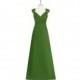Moss Azazie Jaidyn - Chiffon And Lace Floor Length V Neck Illusion Dress - Charming Bridesmaids Store