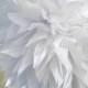 White tissue paper pom .. nursery decoration / baptism / wedding decor