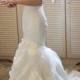 2017 Long Custom Wedding Gowns,Organza Mermaid Wedding Dresses,Cheap Bridal Dresses,SVD525