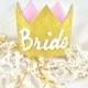 Bridal Crown, Bride Crown, Bachelorette Crown, Glitter Crown, Queen Crown (Gold)