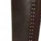 Brown Over The Knee Riding Boots W/Stud Accents Up The Back