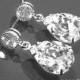 Wedding Crystal Earrings Swarovski Teardrop Clear Rhinestone Earrings Sparkly Crystal Bridal Earrings Small Rhinestone Bridesmaid Earrings - $23.80 USD