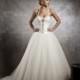 Designer Sweetheart wulstige Neck Ball Gown Hochzeitskleid mit tiefen V-Rücken - Festliche Kleider 