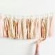 Blush, Rose Gold and Champagne Shimmer Tassel Garland - Baby Shower Decorations, Blush Wedding Decor, Bachelorette Party, High Chair Banner