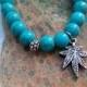 turquoise bracelet gemstone bracelet gemstone jewelry beaded bracelet healing bracelet Birthday gift for her girlfriend mom wife 13