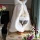 Little Princess Flowergirl Cape 24/26 inch Ivory / IvorySatin Wedding Cloak  for young Children Handmade in USA