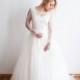 Sample sale// Ivory tulle wedding gown with gold beading , ONE OF A Kind! - Hand-made Beautiful Dresses