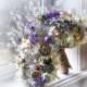 Cascading  Brooch Bouquet Vintage wedding bling rhinestone bouquet bridal rustic bouquet