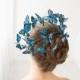 Blue Butterflies Comb Wholesale Hair Accessory Decoration Butterflies Crown Bridal Hair Vines Wedding Hair Wedding Bridal Prom Hair Gifts