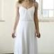 SALE Simple wedding dress, simple ivory beach wedding dress, simple backless ivory wedding dress, custom size 4-6-8-10