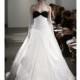 Vera Wang - Spring 2014 - Ivory And Black Sweetheart Ball Gown - Stunning Cheap Wedding Dresses