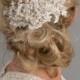 Bridal Lace Hair Comb, Pearl and Crystal Headpiece, Wedding Hair Accessory - Kenesha