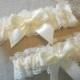 Wedding Garter Set Lace and Custom Color Satin Set with Beautiful Bow Garter Set