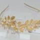 SALE Bridal Accessories Wedding Hair Bridal Gold/Silver Tone Headband Bridal Swarovski Clear Crystals and White Pearls Headband