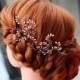 Bridal Hair Pin Set, Wedding Hair Accessories, Crystal Hairpins, Set of 2 hair pins, Glass Crystals Hair pins, Bridal accessories, Pearl pin