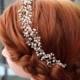 Wedding headband, Pearl Bridal headband, Pearl headband, Bridal headband, Bridal halo, Pearl hair vine, Bridal hair accessories, Tiara