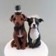 Custom Handmade Dog Wedding Cake Topper