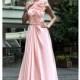 Absorbing Pleated Appliqued Floor Length Faddish A-line Prom Dress In Canada Prom Dress Prices - dressosity.com
