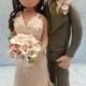 Custom wedding cake topper, personalized cake topper, Bride and groom cake topper, Mr and Mrs cake topper