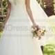 Essense of Australia A- Line Lace Wedding Dress Style D1866
