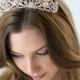 Rhinestone Bridal Crown, Royal Crown, Princess Tiara, Silver Bridal Accessories, Royal Tiara, Princes Wedding Crown, Royal Bride ~TI-3173