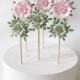 Wedding Cake Paper Flower Decorations